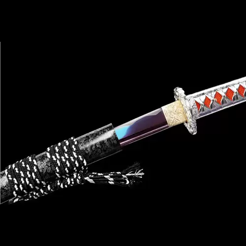 Longquan city sword handmade integrated sword Japanese command sword long sword self-defense cold weapon cross-border wholesale uncut "Tianxi" Longquan sword | Master forged blade and luxury brocade box