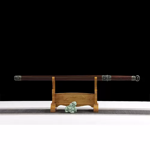 Handcrafted Wooden Tang Dynasty Sword – Unsharpened Martial Arts Training & Collection Replica with Carved Scabbard